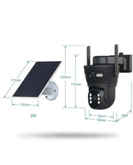 NextGen AOV Dual-Lens PTZ WiFi Security Camera – 360° Panoramic View Outdoor Wireless IP Camera with Color Night Vision