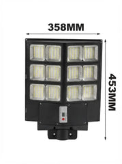 Integrated Solar Street Light – 358mm x 453mm Waterproof LED Lamp with Motion Sensor & Rechargeable Battery
